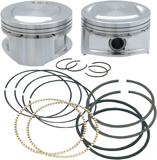 S&S CYCLE Piston Kit - for 95" Big Bore Kit - 3.875" - +.010