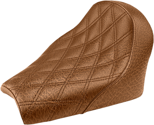 SADDLEMEN Seat - Renegade Solo - Lattice Stitched - Brown - '18-'19 Scout Bobber