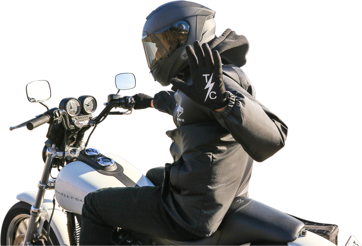 THRASHIN SUPPLY CO. Stealth V2 Gloves - Black - Large