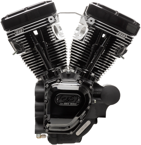 S&S CYCLE T124 Long Block Engine - Black - Touring