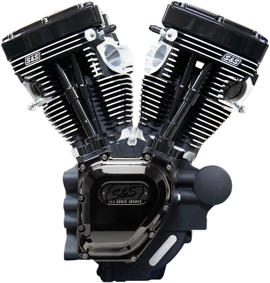 S&S CYCLE T143 Long Block Engine - Black - Dyna