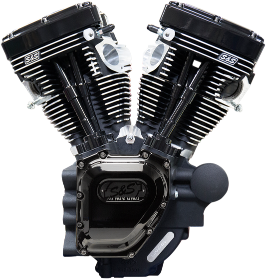 S&S CYCLE T143 Long Block Engine - Black - Dyna