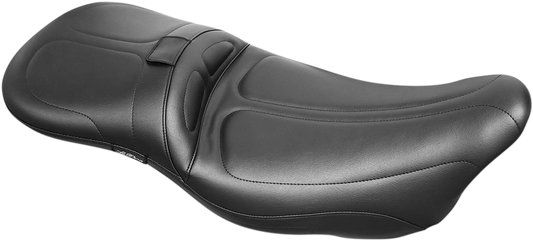 LE PERA Maverick Daddy Long Legs Seat - Black - Stitched - Touring '08-'23