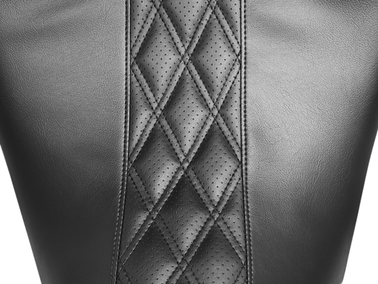 LE PERA Maverick Seat - without Backrest - HR Black Inlay Double Diamond - Black - Touring '08-'23