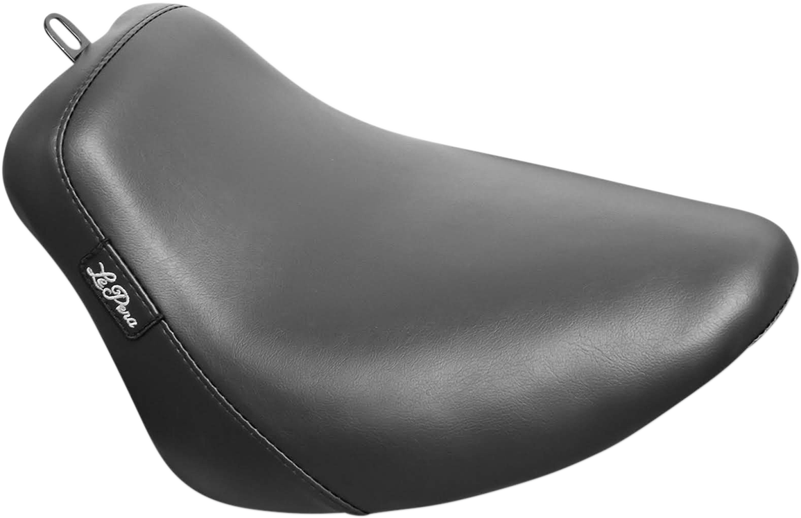 LE PERA Bare Bones Solo Seat - Smooth - Black - Softail '18-'23