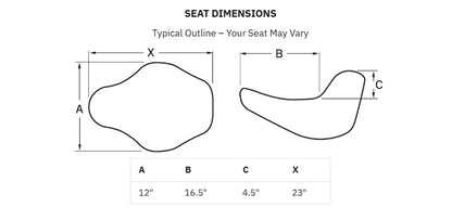 SADDLEMEN Dominator Solo Seat - Extended Reach - w/o Backrest - Black w/ Gray Stitching - Touring '08-'24