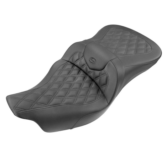 SADDLEMEN Roadsofa™ Seat - Full Lattice Stitch - without Backrest - Touring '08-'24