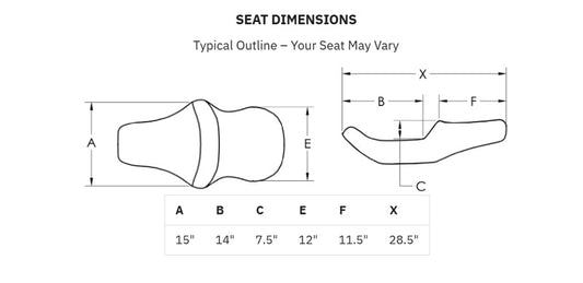 SADDLEMEN RoadSofa Seat - Lattice Stitch - without Driver Backrest - Softail '18-'24