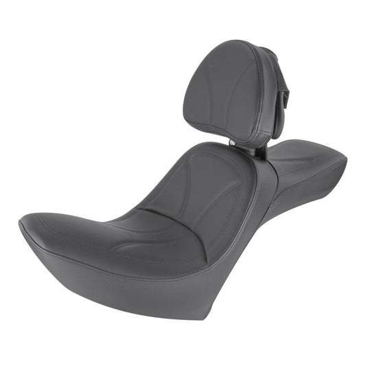 SADDLEMEN King 2-Up Seat - Backrest - Softail '84-'99