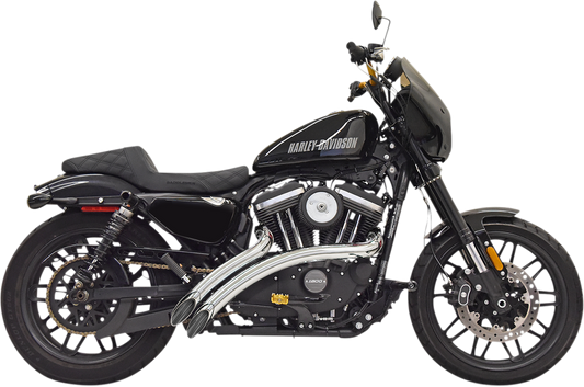 BASSANI XHAUST Radial Sweepers Exhaust System - Chrome - 2014-2020 SPORTSTER MODELS