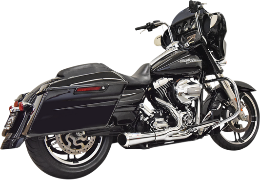 BASSANI XHAUST 2:1 Short Exhaust - Chrome - 1995-2016 TOURING MODELS