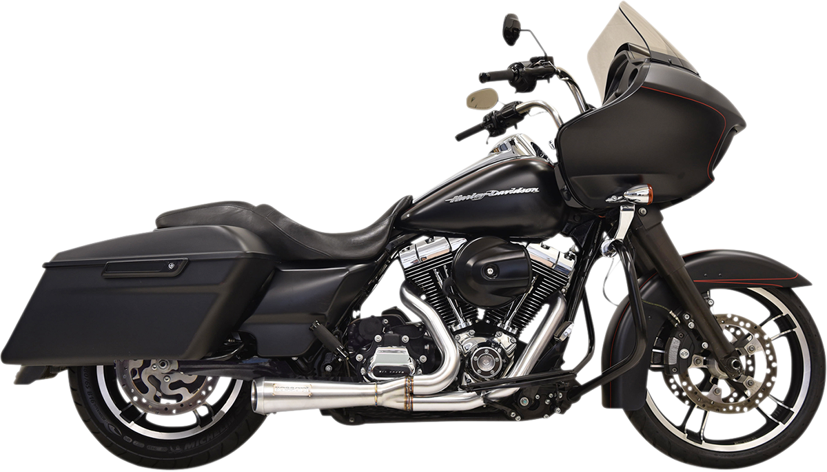 BASSANI XHAUST 2:1 Short Exhaust - Stainless Steel - 1995-2016 TOURING MODELS