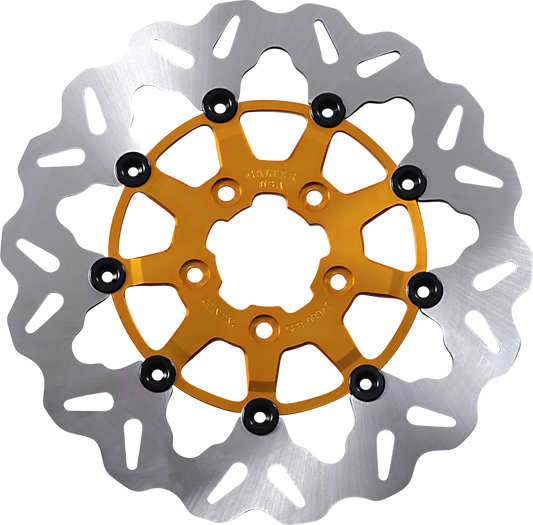 GBRAKES Wave® Two Piece (Floating) Brake Rotor - Front - Gold Center - 291 mm / 11-1/2"