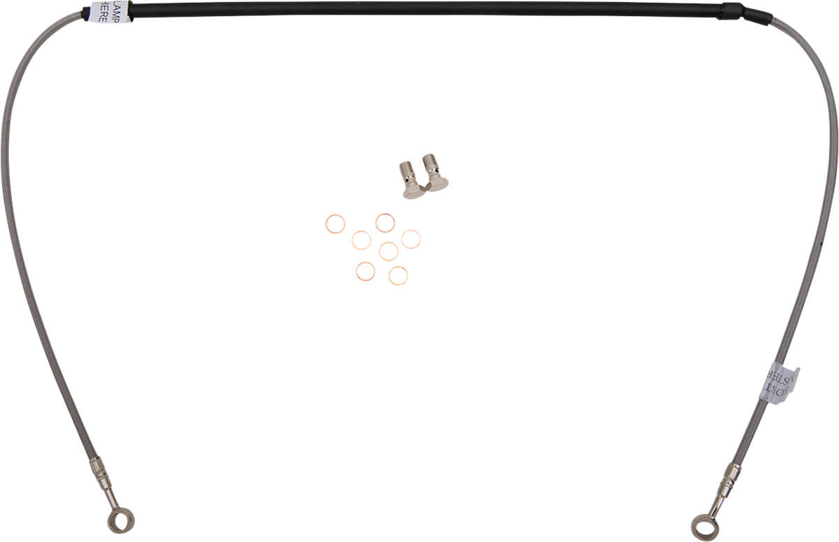 GBRAKES Complete Brake Line Kit - Front - Stainless Steel - KX85 / KX100 / KX112 '14-'23