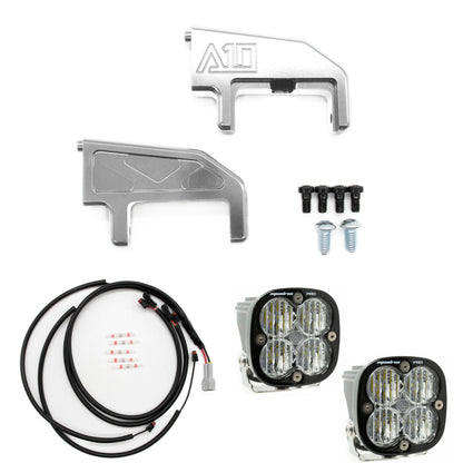 A10 Moto Low Rider ST Billet S2/Squadron Pod Front Turn Signal Combo Kit