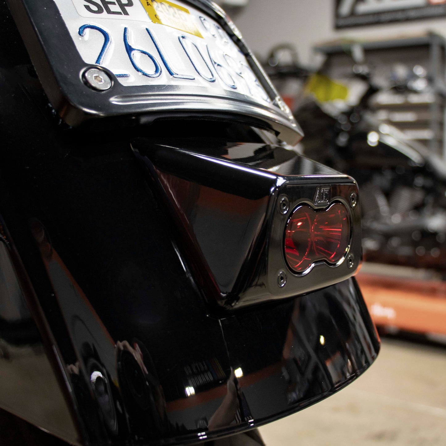 A10 Moto Low Rider S Rear Tail Light with Standard Baja Designs Red S2