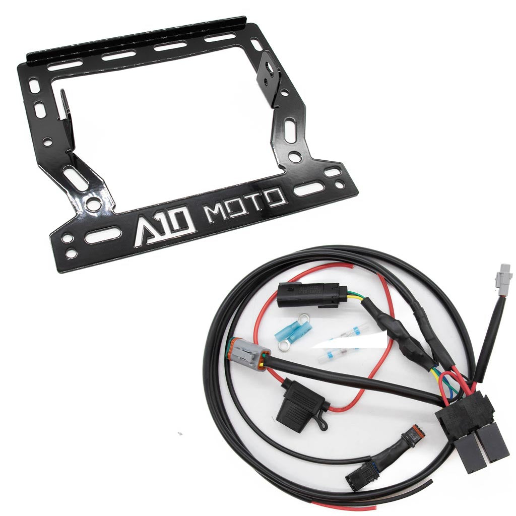 A10 Moto Indian Challenger Baja Designs LP6 Light Bracket Combo Kit