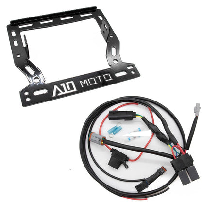 A10 Moto Indian Challenger Baja Designs LP6 Light Bracket Combo Kit