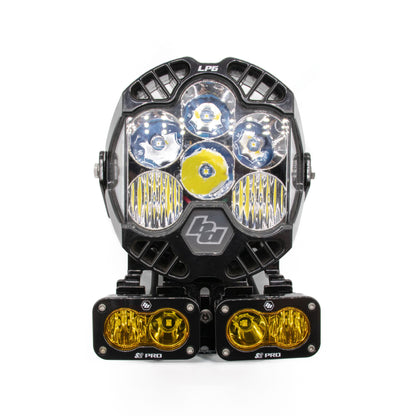 A10 Moto 3.5" Universal "Naked" LP6 Mount with Dual S2's Combo Kit Fits Low Rider S and Dynas