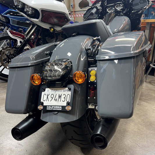 A10 Moto 14-23 Touring Dual S2 Stealth Tail Light Bracket Combo Kit
