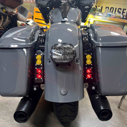A10 Moto 14+ Touring Dual S2 Tombstone Tail Light Bracket Combo Kit