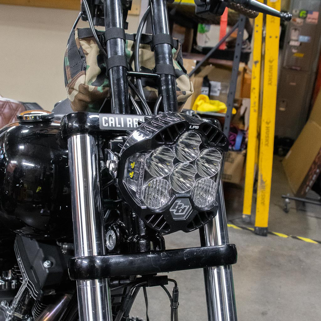 A10 Moto 3.5" Universal Mount Naked Baja Designs LP6 (Combo Kit) Fits Low Rider S, Dynas, Softails