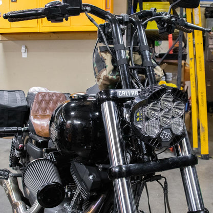 A10 Moto 3.5" Universal Mount Naked Baja Designs LP6 (Combo Kit) Fits Low Rider S, Dynas, Softails