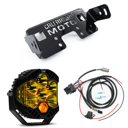 A10 Moto 3.5" Universal Mount Naked Baja Designs LP6 (Combo Kit) Fits Low Rider S, Dynas, Softails