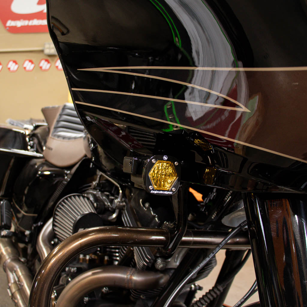 A10 Moto 98-13 Road Glide Billet S1 Pod Front Turn Signal Kit Combo Kit