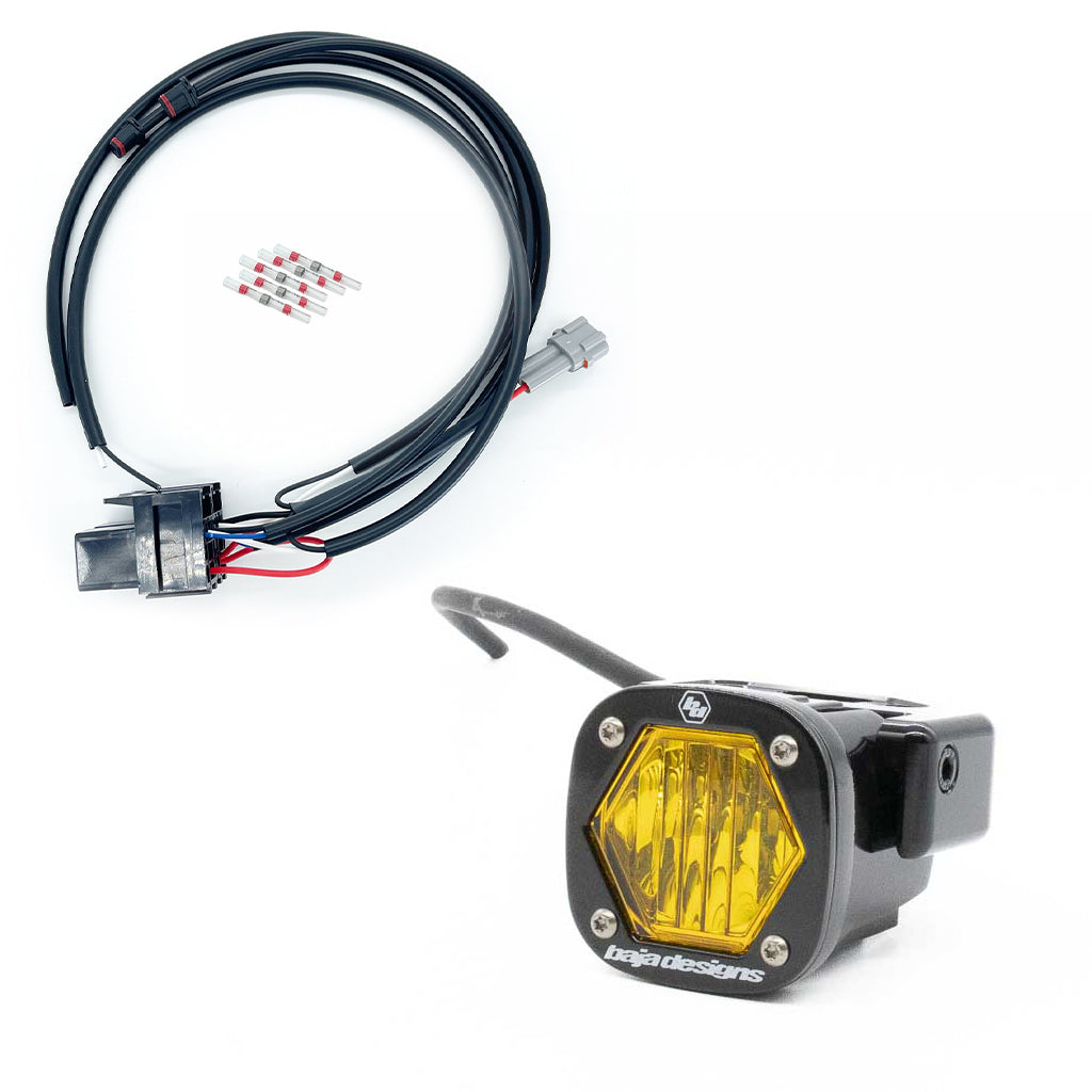 A10 Moto Low Rider ST Billet S1 Pod Front Turn Signal Kit 127063