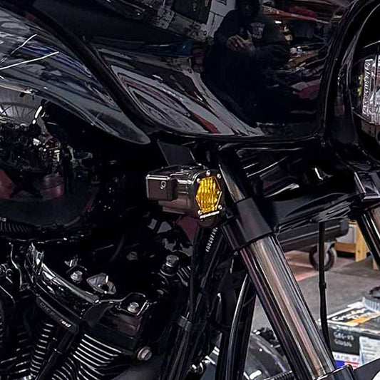 A10 Moto 96-13 Street Glide/Road King Billet S1 Pod Front Turn Signal Kit