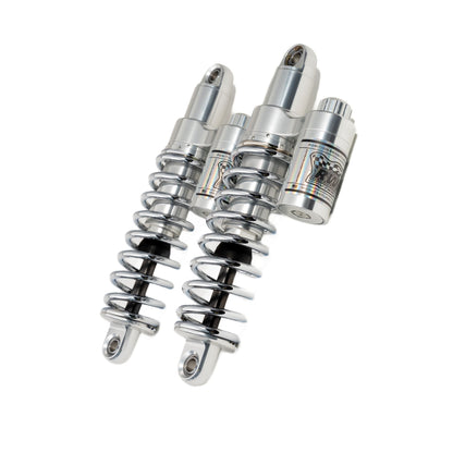 RWD RS-2 Rear Shock Absorber for 1991 - 2017 Dyna (POLISHED BODY / CHROME SPRINGS)