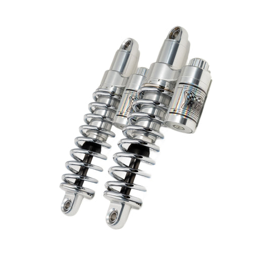 RWD RS-2 Rear Shock Absorber for 1991 - 2017 Dyna (POLISHED BODY / CHROME SPRINGS)