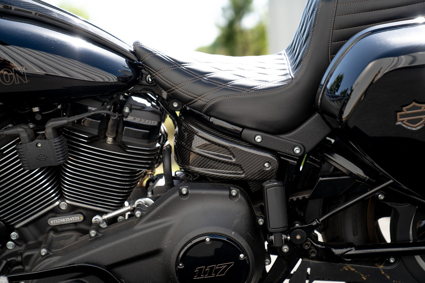 Carbon Fiber Side Covers - M8 Softails Models