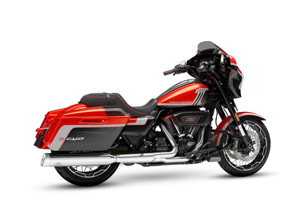 2-1 Slip-On Muffler for Touring, Slashcut Chrome - Electronic