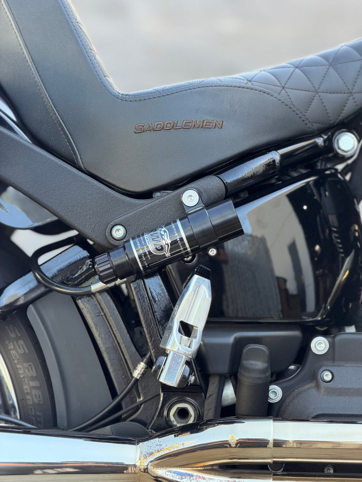 RWD Softail Monoshock Billet Side Mount