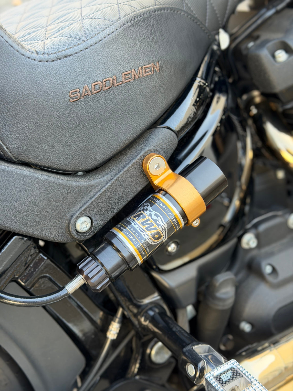 RWD Softail Monoshock Billet Side Mount