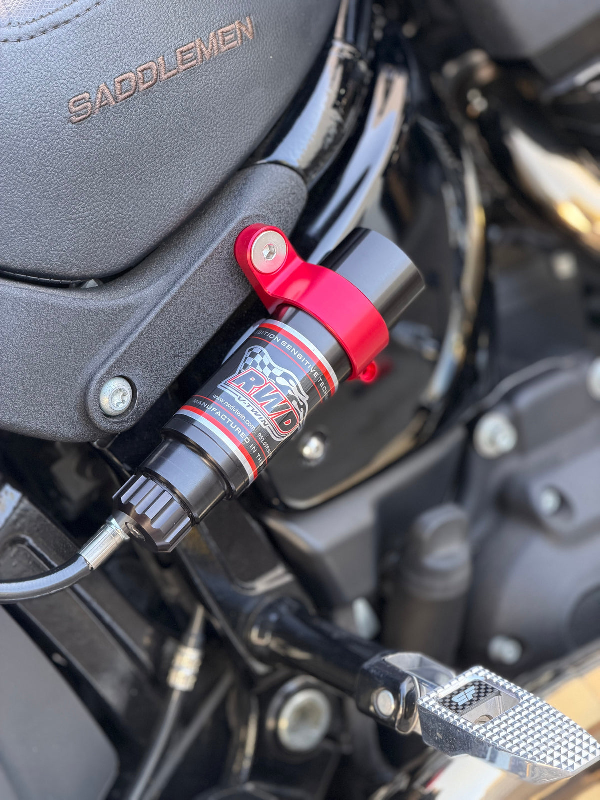 RWD Softail Monoshock Billet Side Mount