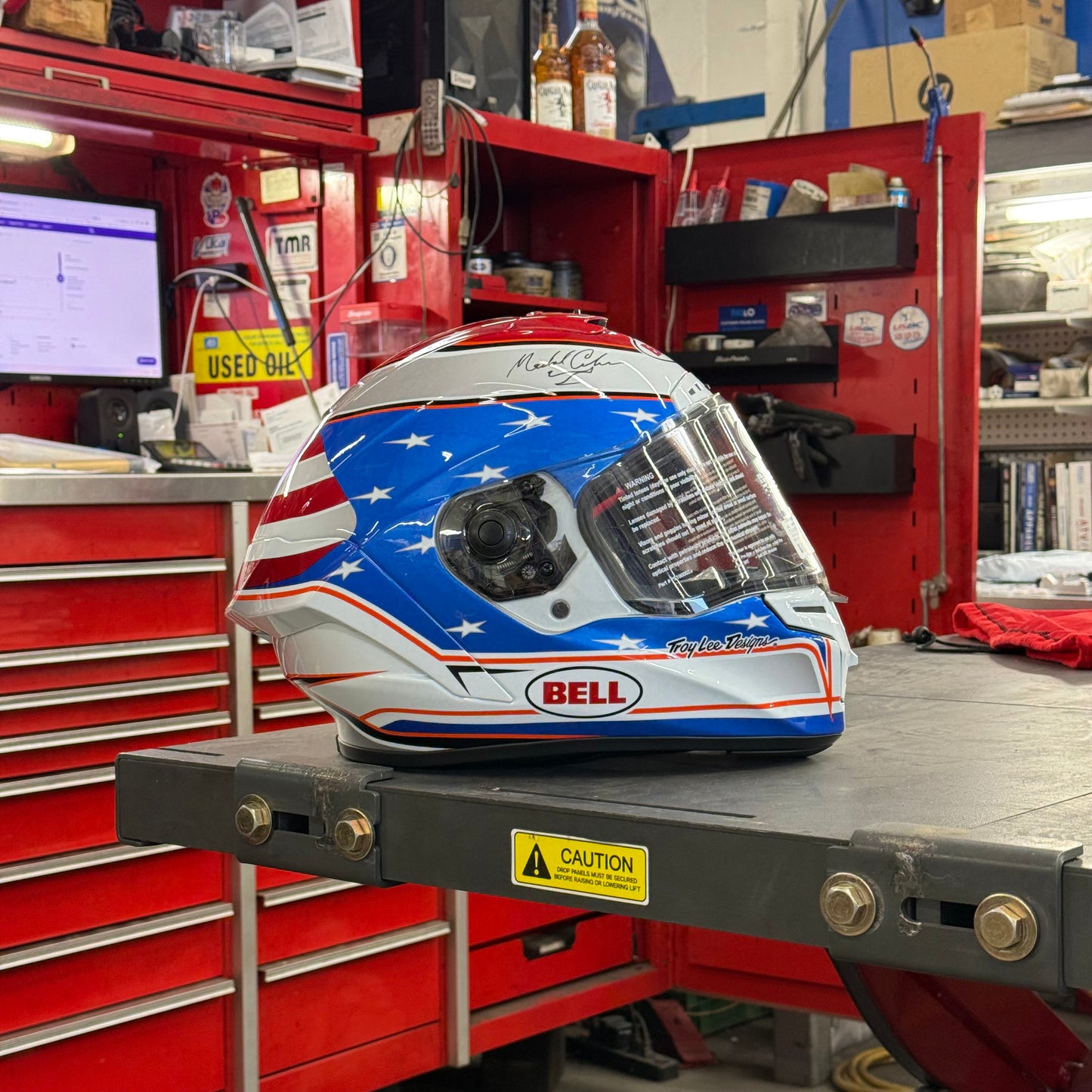 Limited Edition Autographed Bell Race Star Helmet