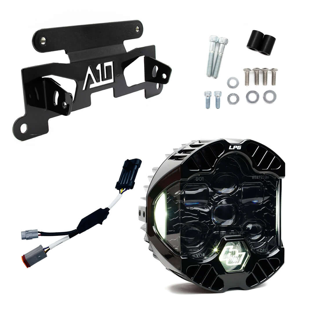 A10 Moto Low Rider ST "Cut In" Recessed DOT LP6 Mount Combo Kit