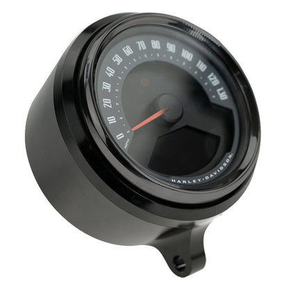 KRAUS MOTO S1 Gauge Bucket - OEM Harley Gauge - Black Anodized