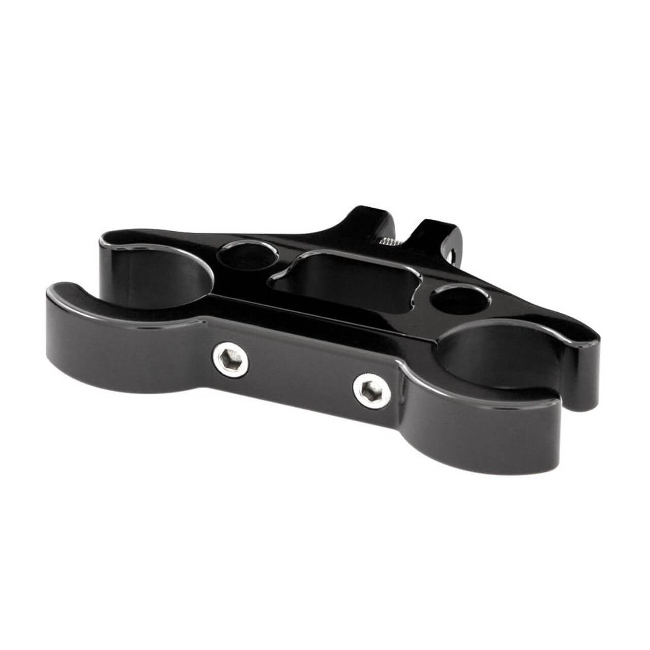 KRAUS MOTO Isolated T-bar Clamp - 1.5" - Black Anodized
