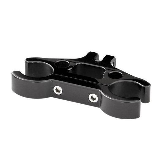 KRAUS MOTO Isolated T-bar Clamp - 1.5" - Black Anodized