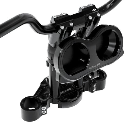KRAUS MOTO LUX Gauge Bezel - Black Anodized - Road Glide '15-'23