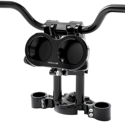 KRAUS MOTO LUX Gauge Bezel - Black Anodized - Road Glide '15-'23