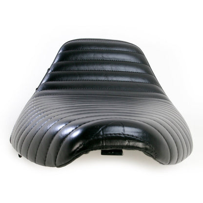 LE PERA Bare Bones Solo Seat - Pleated - Black - Softail '84-'99