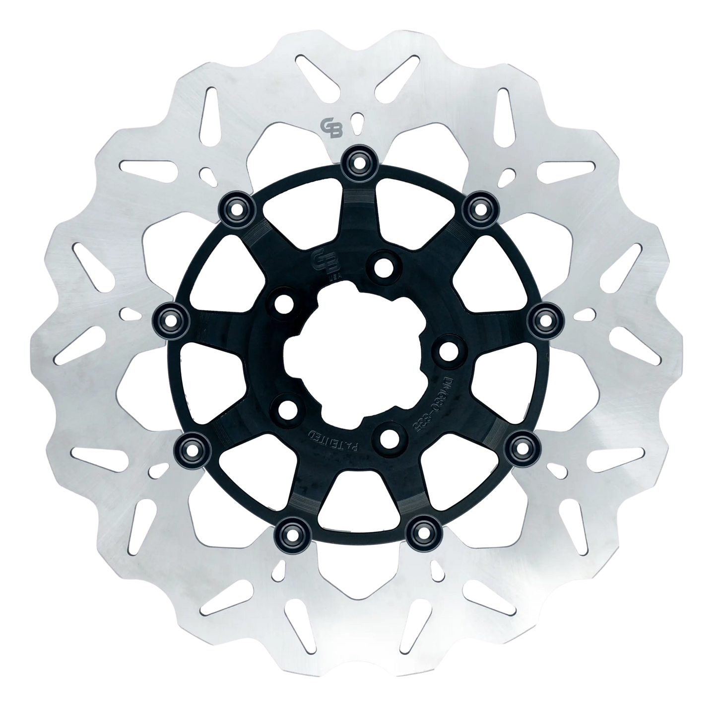 11.8″- 300mm Floating Wave® Rotor – Black Carrier- Front Disc – GBDU003
