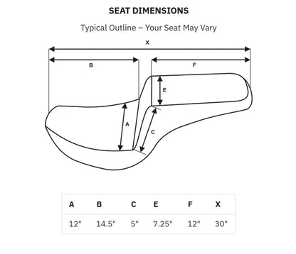 SADDLEMEN Roadsofa™ Seat - Full Lattice Stitch - without Backrest - Touring '08-'24