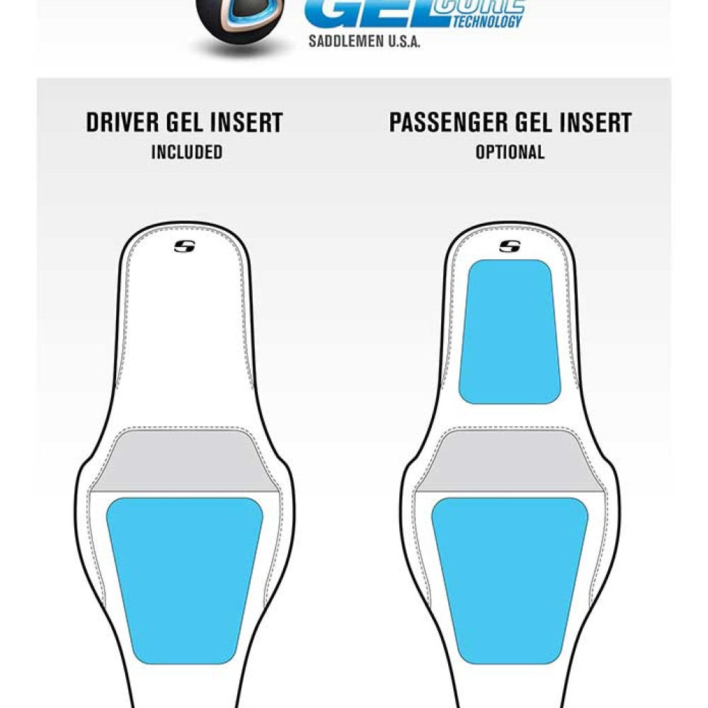 SADDLEMEN Step-Up Seat - Gripper - '15-'25 RG3, Freewheeler