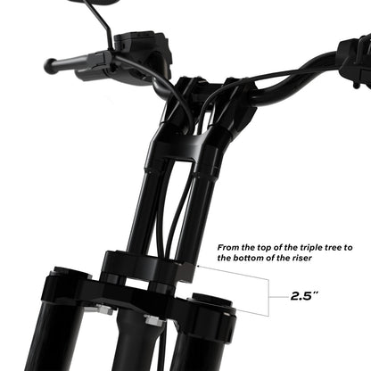 KRAUS MOTO Raptor 1-1/2 in. Pull Back Plate - Black Anodized - Softail '18-'25